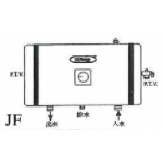 German Pool 德國寶 GPU-6.5E V J JF 25公升 橫掛牆式 圓型中央儲水式電熱水爐 (底出入水) (前置發熱線) (外置電箱)